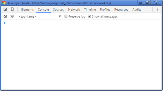 Chrome Console